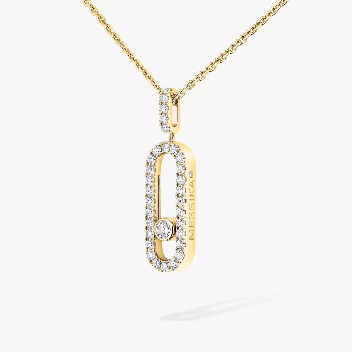 [Triumph Jewelry]Move Uno Diamond Necklace in Rose Gold