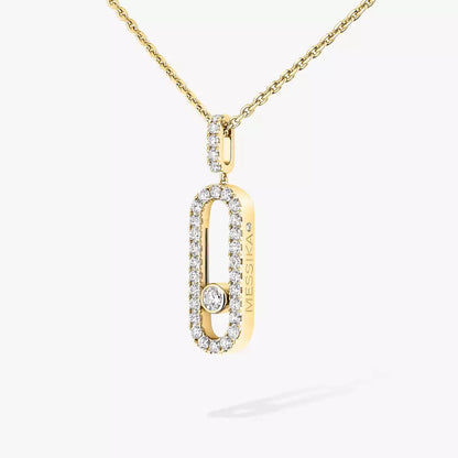 [Triumph Jewelry]Move Uno Diamond Necklace in Rose Gold