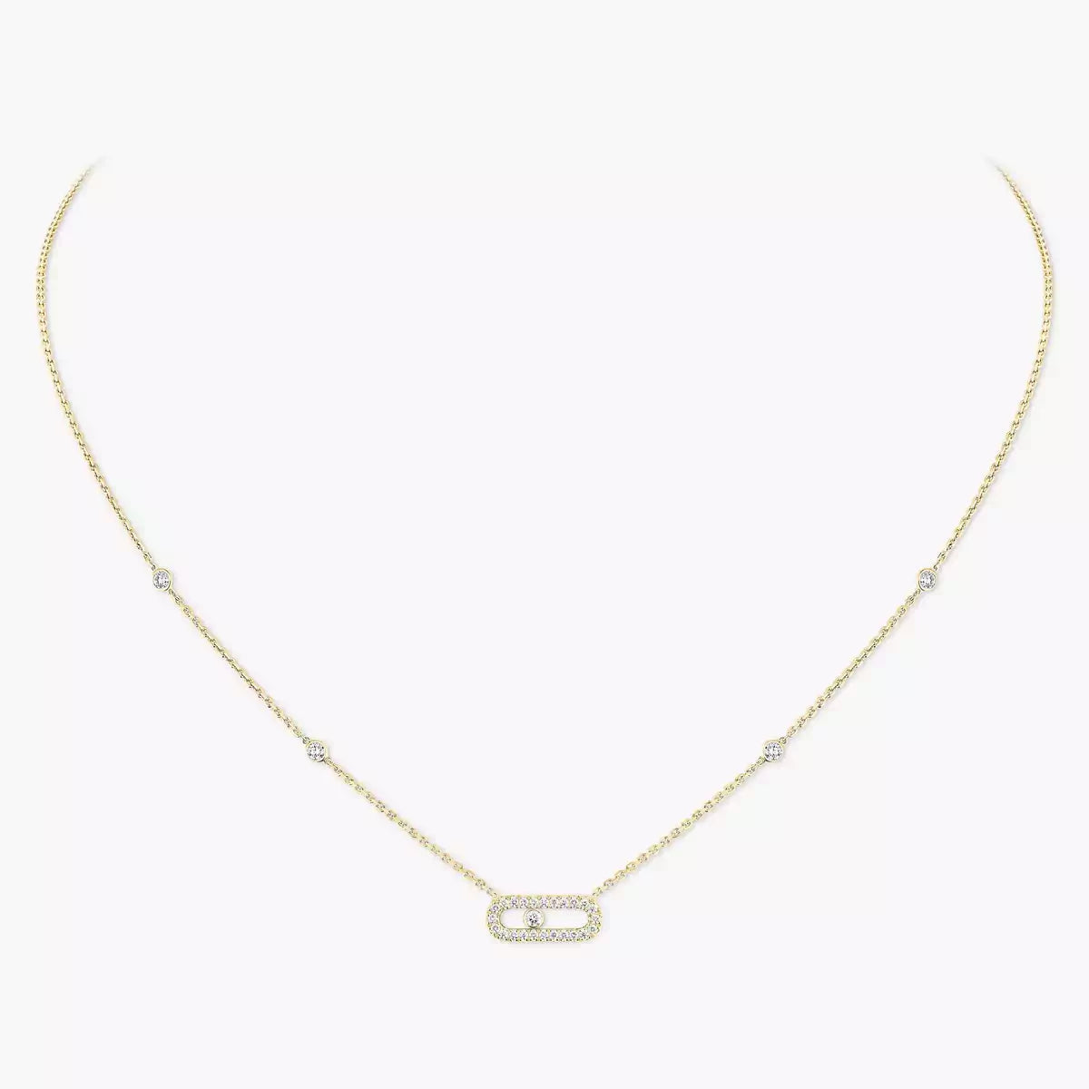 [Triumph Jewelry]Diamond Necklace Move Uno