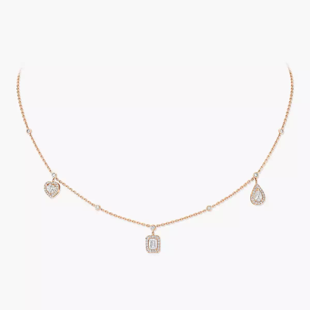 [Triumph Jewelry]My Twin Diamond Necklace in Silver