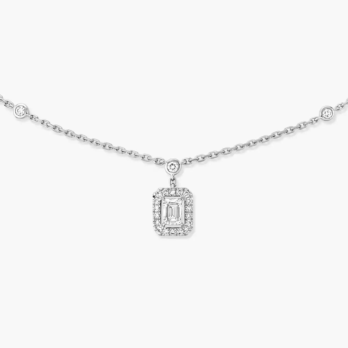 [Triumph Jewelry]My Twin Diamond Necklace in Silver