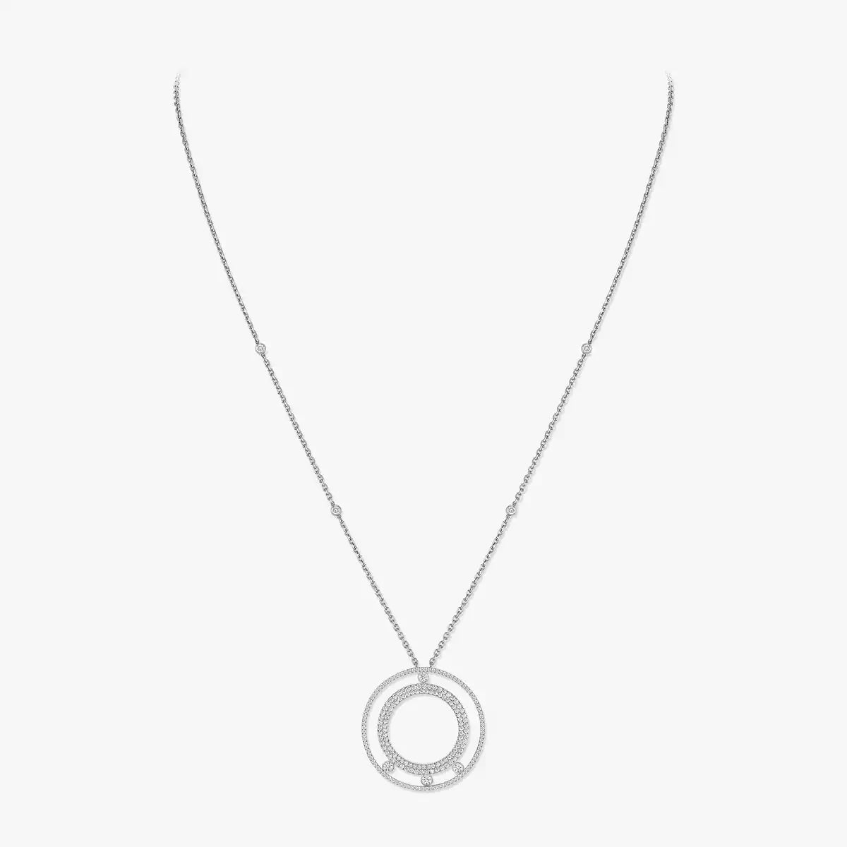 [Triumph Jewelry]Move Romane Long Pave_-Set Diamond Necklace