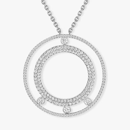 [Triumph Jewelry]Move Romane Long Pave_-Set Diamond Necklace