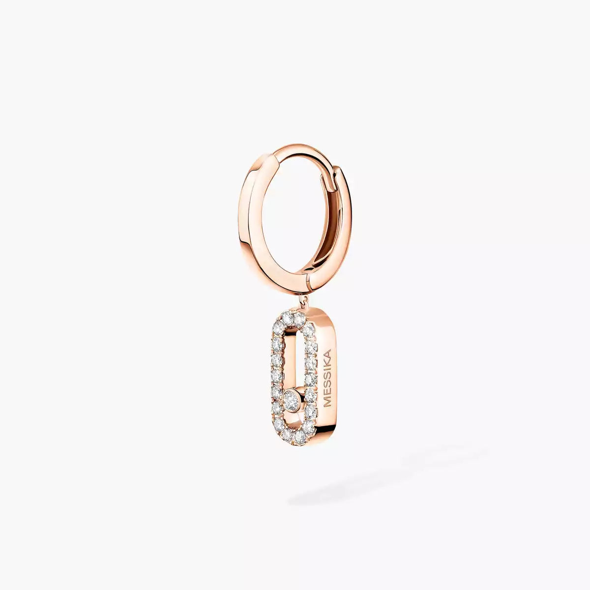 [Triumph Jewelry]Move Uno Single Diamond Hoop Earring