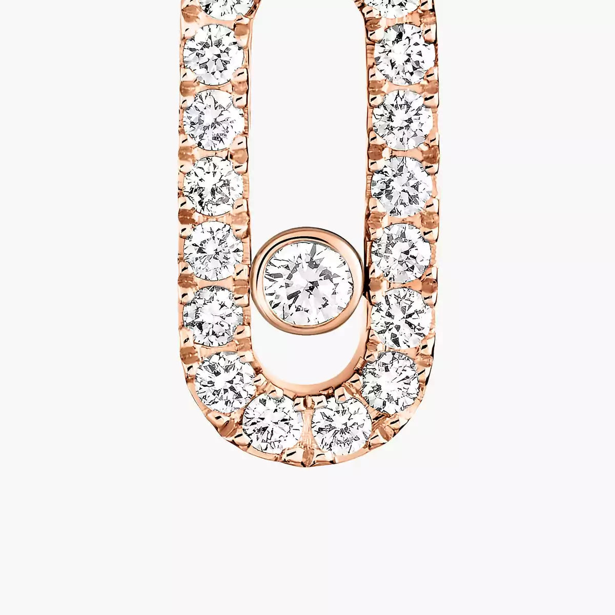 [Triumph Jewelry]Move Uno Single Diamond Hoop Earring