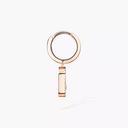 [Triumph Jewelry]Move Uno Single Diamond Hoop Earring
