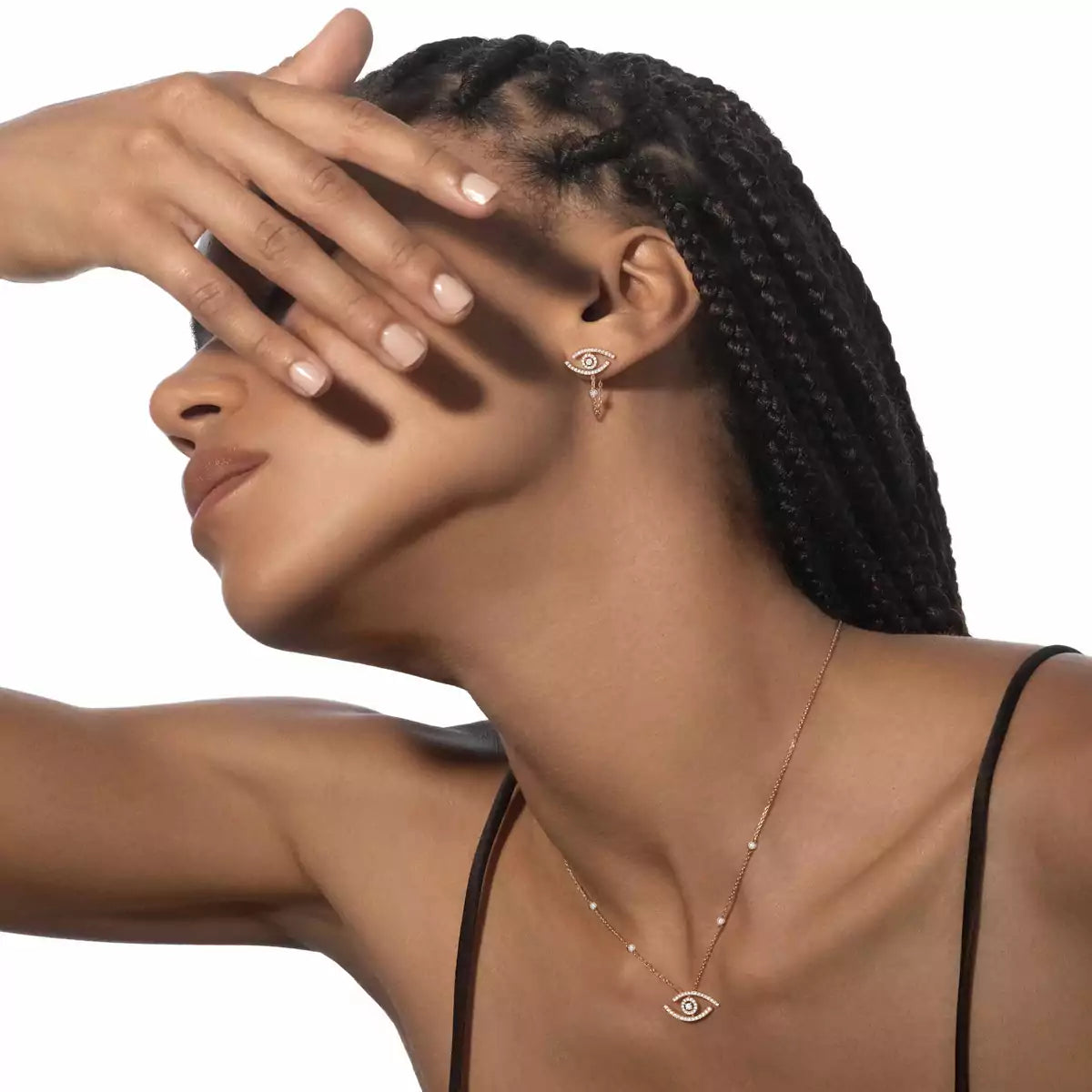 [Triumph Jewelry]Lucky Eye Diamond Earrings