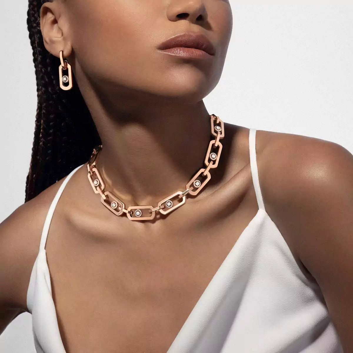 [Triumph Jewelry]So Move XL Diamond Pendant Earrings