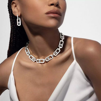 [Triumph Jewelry]So Move XL Diamond Pendant Earrings