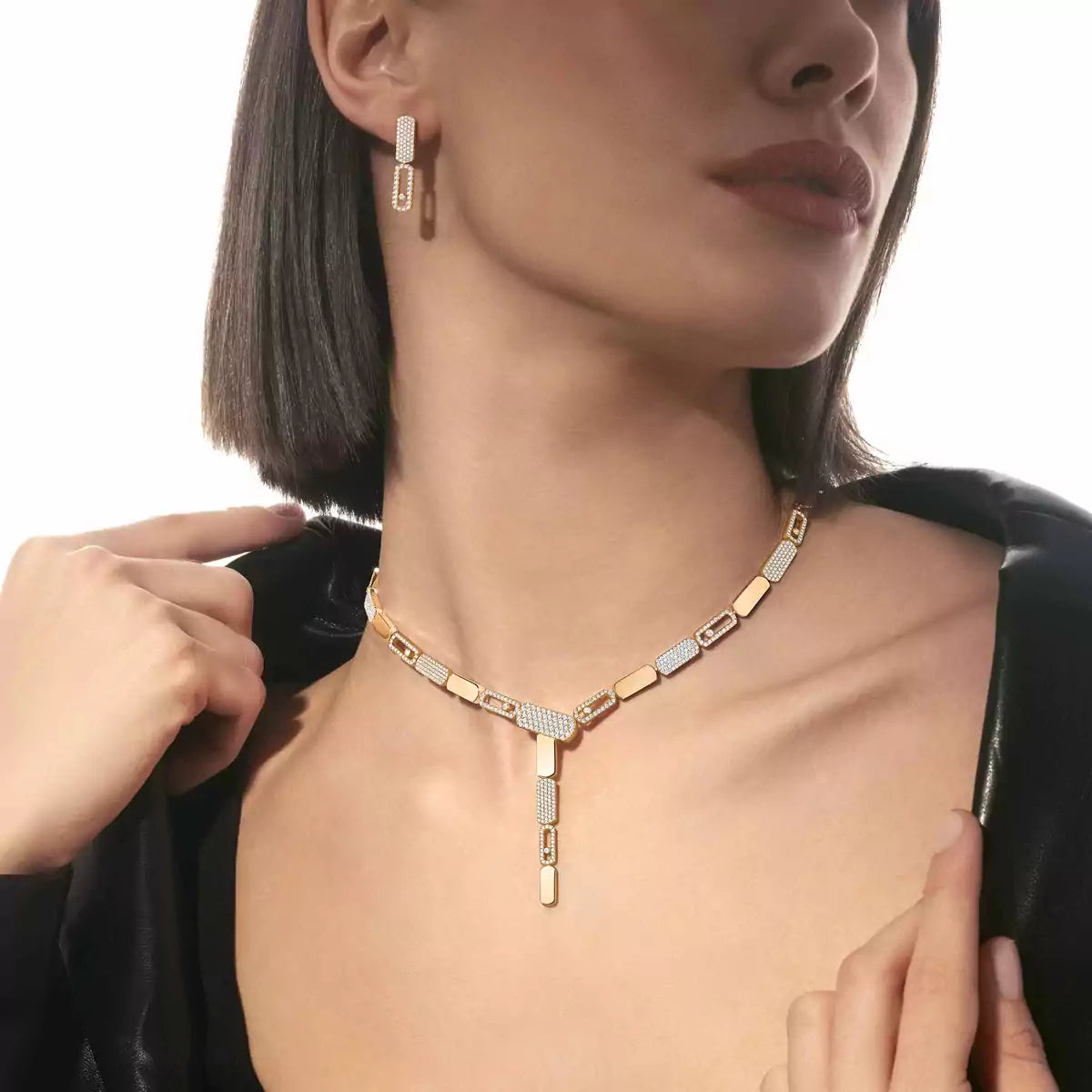 [Triumph Jewelry]Imperial Move SM Diamond Earrings
