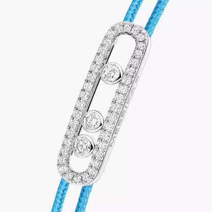 [Triumph Jewelry]Messika Care(s) pink cord pavé bracelet