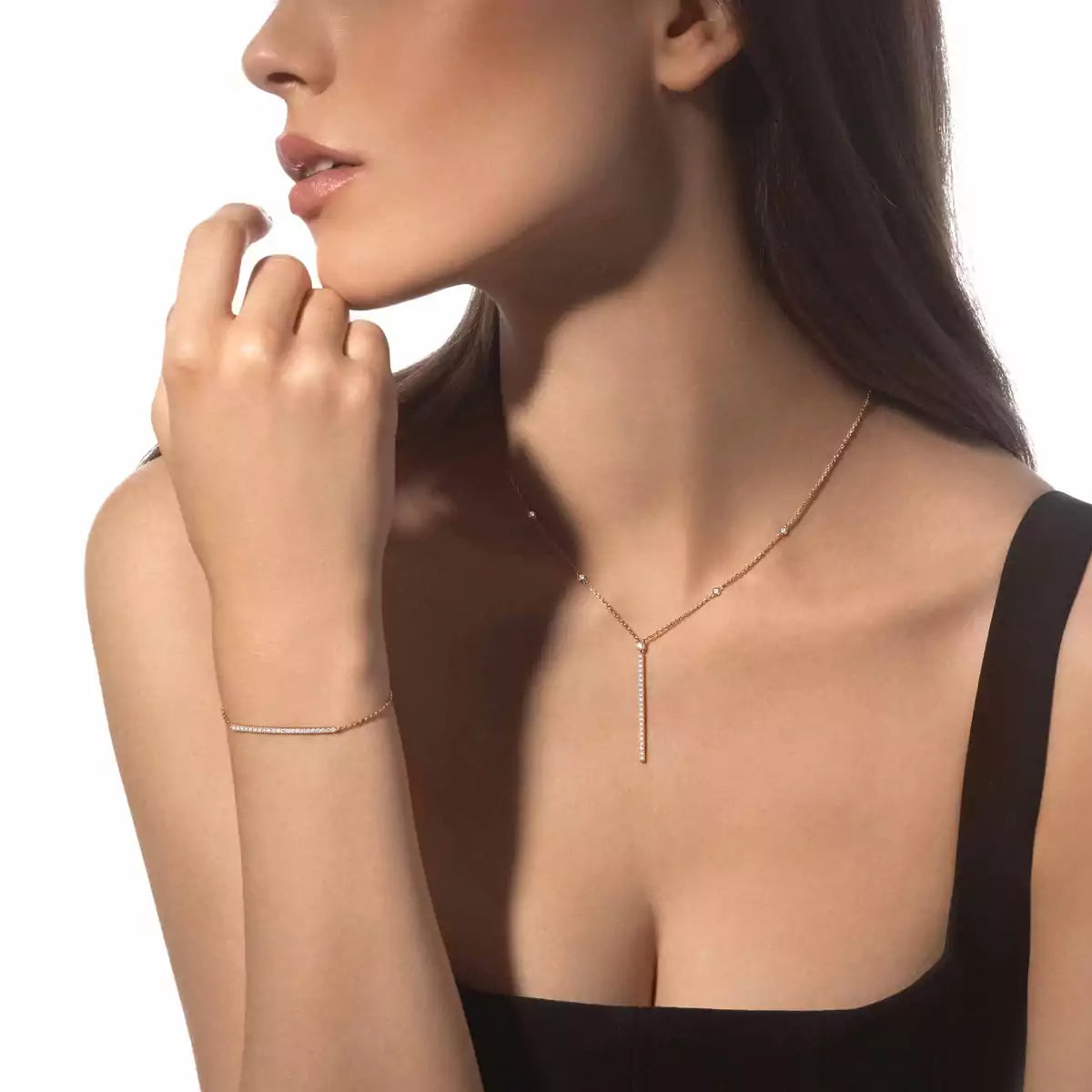 [Triumph Jewelry]Diamond Thin Bangle 0.15ct My Twin Toi & Moi