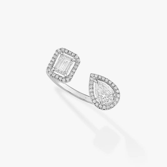 [Triumph Jewelry]MY TWIN TOI & MOI SILVER DIAMOND RING