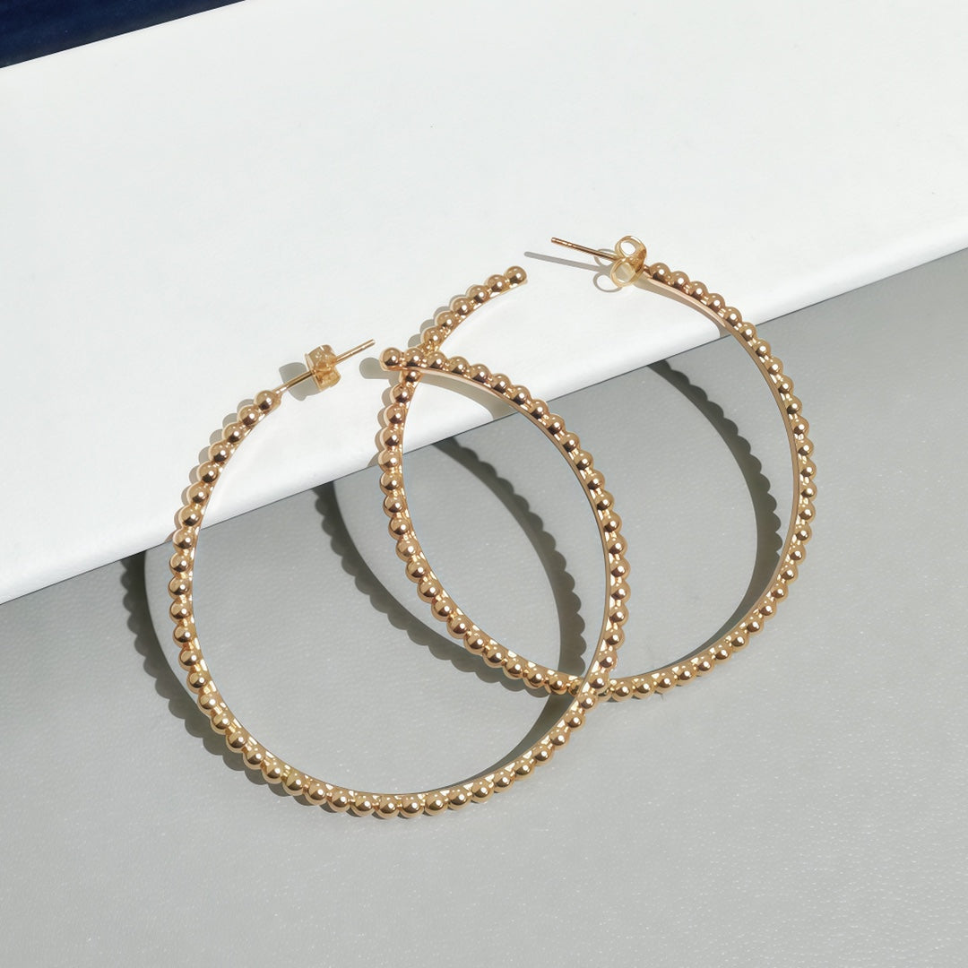 [Triumph Jewelry] SMOOTH BEAD STUD EARRINGS