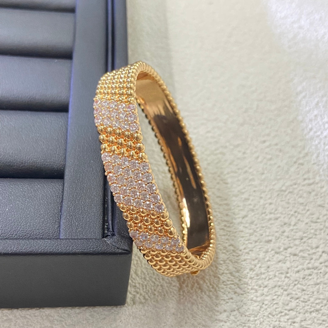 [Triumph Jewelry]  FIVE-ROW DIAMOND BRACELET