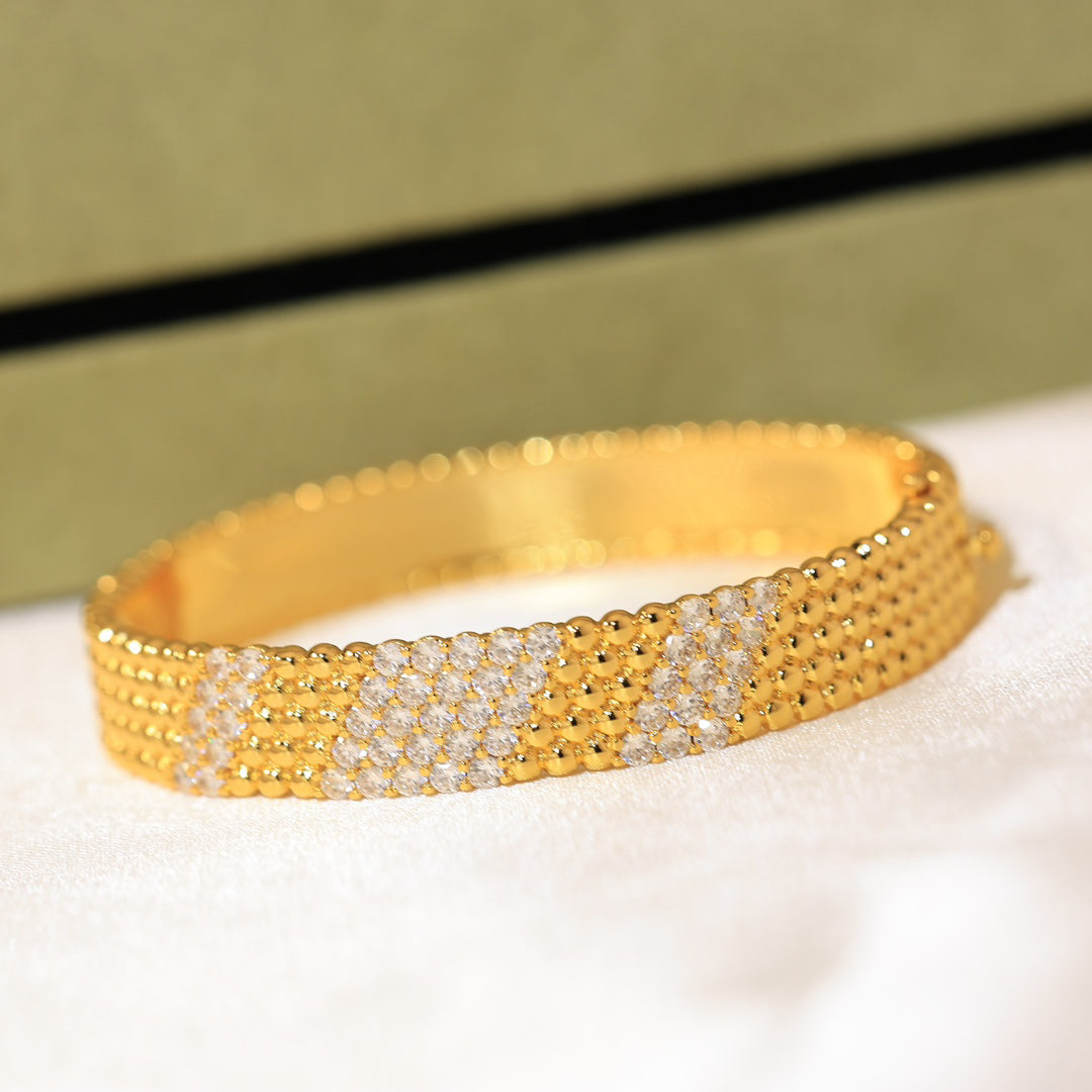[Triumph Jewelry]  FIVE-ROW DIAMOND BRACELET