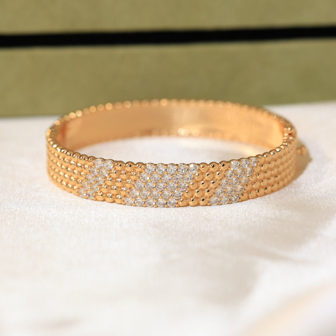 [Triumph Jewelry]  FIVE-ROW DIAMOND BRACELET