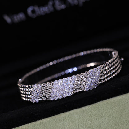 [Triumph Jewelry]  FIVE-ROW DIAMOND BRACELET