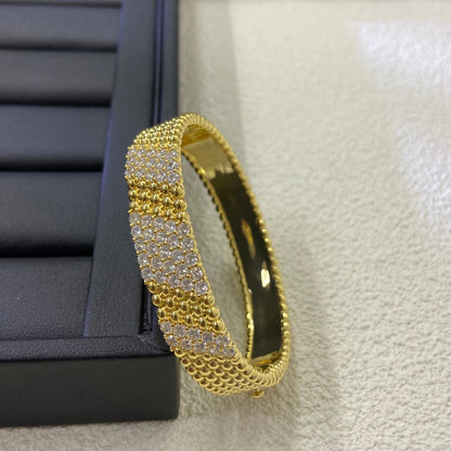 [Triumph Jewelry]  FIVE-ROW DIAMOND BRACELET
