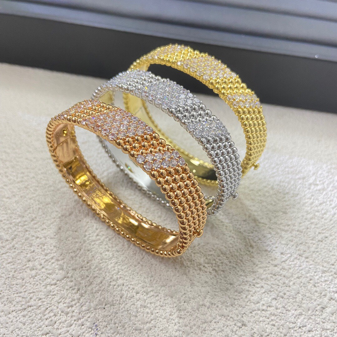 [Triumph Jewelry]  FIVE-ROW DIAMOND BRACELET