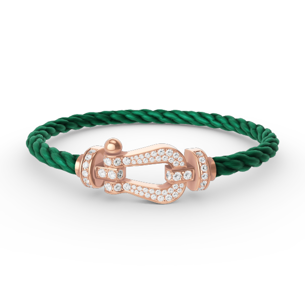[Triumph Jewelry]FORCE LARGE HORSESHOE FULL DIAMOND BRACELET ROSE GOLD