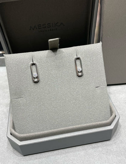 [Triumph Jewelry]MOVE UNO SMALL 1 DIAMOND EARRINGS