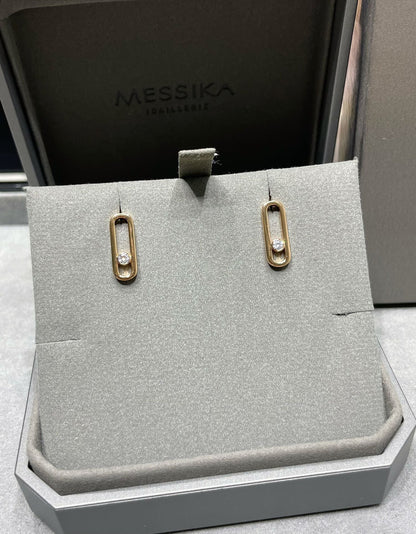 [Triumph Jewelry]MOVE UNO SMALL 1 DIAMOND EARRINGS